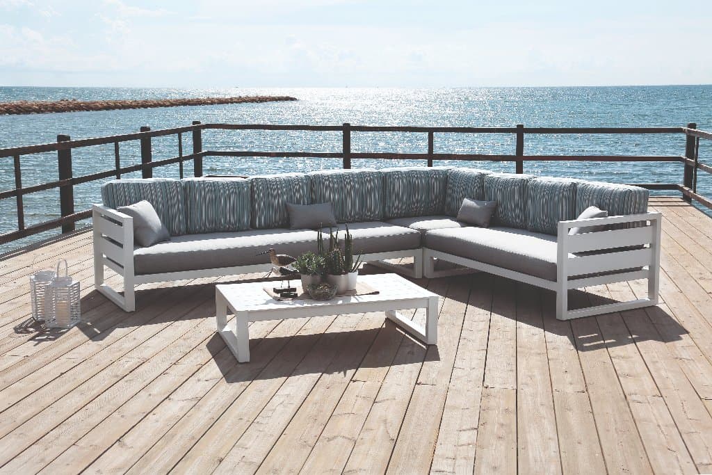 EE4560 - Sofá Rinconera de Aluminio Soldado - Diseño, Confort y Durabilidad